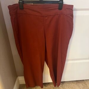 Croft & Barrow Women's Wide Leg Pants in Rust